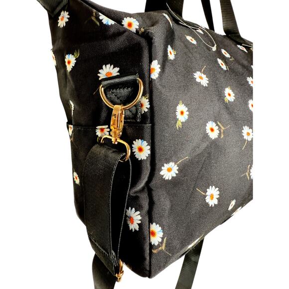 Alice and Olive Black Daisy Duffel bag - Picture 4 of 8